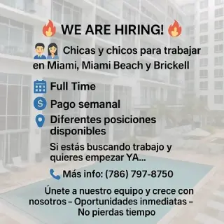Oportunidad de Empleo – Hotel