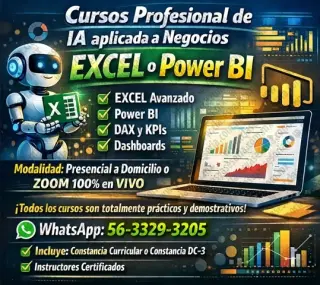 CURSOS de EXCEL a domicilio
