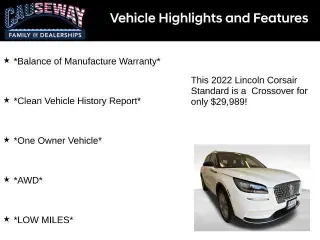 Lincoln Corsair 2022 AWD Standard 4dr SUV