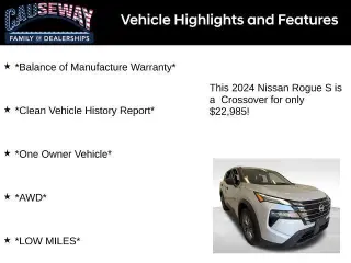 Nissan Rogue 2024 AWD S 4dr Crossover