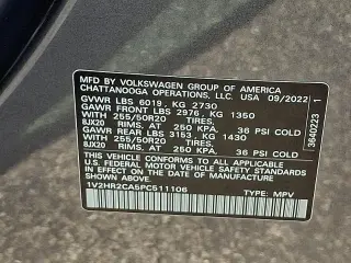 Volkswagen Atlas 2023 AWD V6 SE 4Motion 4dr SUV w/Technology