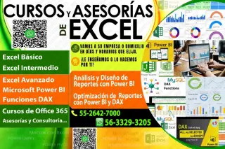 Cursos de EXCEL a domicilio