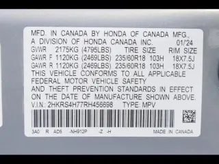 Honda CR-V 2024 AWD EX-L 4dr SUV