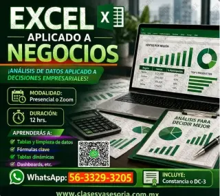 CURSOS de EXCEL a domicilio