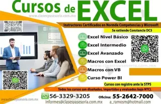 CURSOS de EXCEL a domicilio