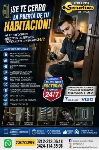 Servicio  de Cerrajeria  24/7