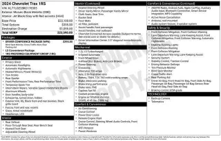 Chevrolet Trax 2024 RS 4dr Crossover w/1RS