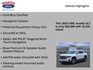 GMC Acadia 2023 SLT 4dr SUV