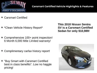 Nissan Sentra 2018 S 4dr Sedan 6M