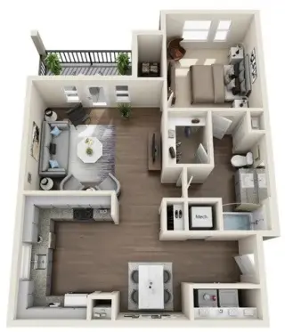 Propiedad en alquiler con 3 habitaciones y 2 baños en Austin