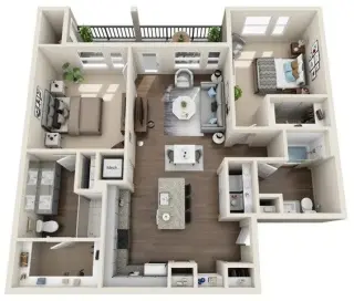 Propiedad en alquiler con 3 habitaciones y 2 baños en Austin