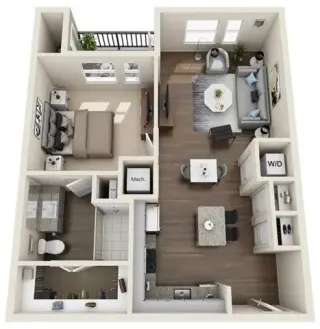 Propiedad en alquiler con 2 habitaciones y 2 baños en Austin