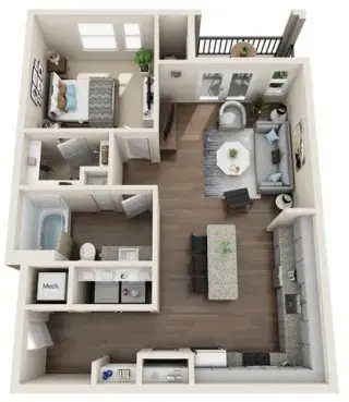 Propiedad en alquiler con 2 habitaciones y 2 baños en Austin