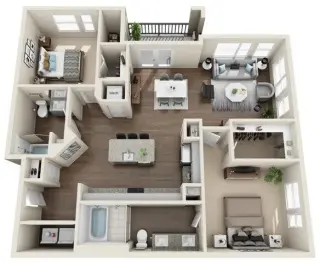 Propiedad en alquiler con 2 habitaciones y 2 baños en Austin