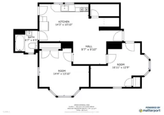 Propiedad en alquiler con 2 habitaciones y 1 baño en Somerville