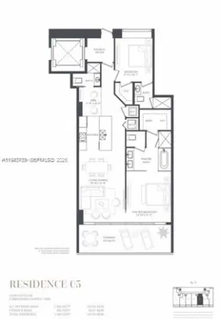 Propiedad en alquiler con 2 habitaciones y 3 baños en Miami