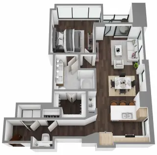 Propiedad en alquiler con 1 dormitorio y 1 baño en Austin
