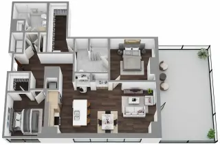 Propiedad en alquiler con 1 dormitorio y 1 baño en Austin