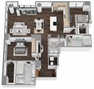 Propiedad en alquiler con 1 dormitorio y 1 baño en Austin