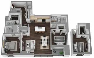 Propiedad en alquiler con 1 dormitorio y 1 baño en Austin