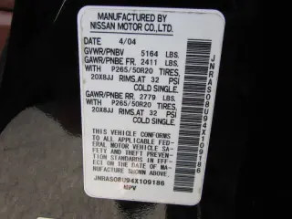 2004 Infiniti FX35