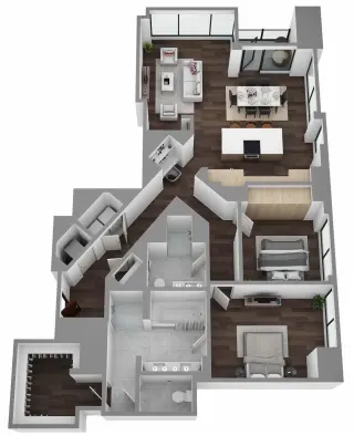 Propiedad en alquiler con 2 habitaciones y 2 baños en Austin