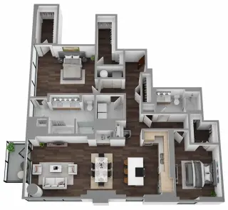 Propiedad en alquiler con 2 habitaciones y 2 baños en Austin