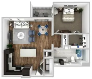 Propiedad en alquiler con 2 habitaciones y 2 baños en Austin