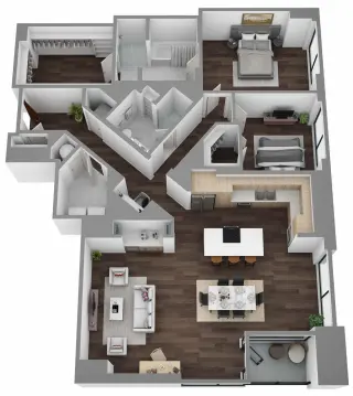 Propiedad en alquiler con 2 habitaciones y 2 baños en Austin