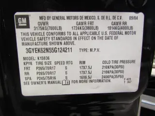 2005 Cadillac Escalade EXT