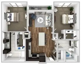 Propiedad en alquiler con 2 habitaciones y 2 baños en Austin