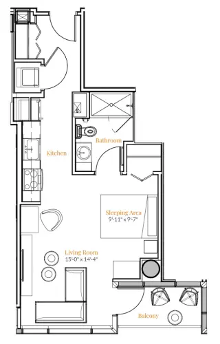 Propiedad en alquiler con 2 habitaciones y 2 baños en Austin