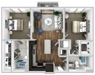 Propiedad en alquiler con 3 habitaciones y 2 baños en Austin
