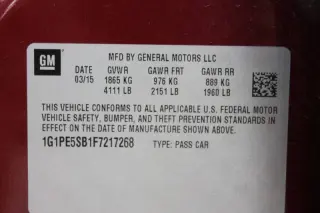 2015 Chevrolet Cruze 2LT Auto