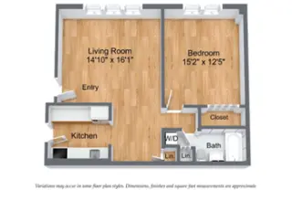 Propiedad en alquiler con 1 dormitorio y 1 baño en Boston