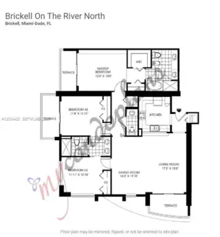 Propiedad en alquiler con 3 habitaciones y 2.5 baños en Miami