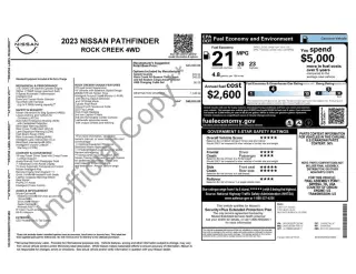 Nissan Pathfinder 2023 AWD Rock Creek 4dr SUV