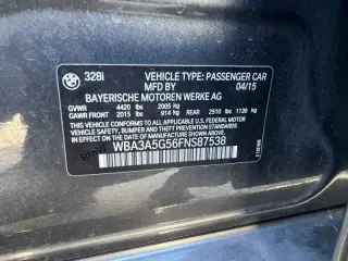2015 BMW 3 Series 328i