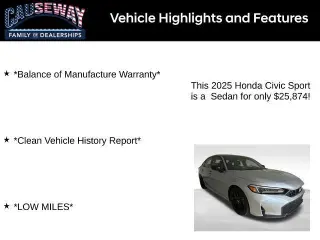 Honda Civic 2025 Sport 4dr Sedan
