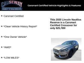 Lincoln Nautilus 2020 AWD Reserve 4dr SUV
