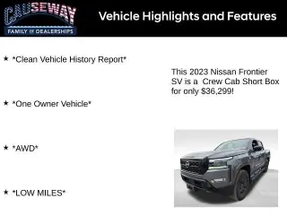 Nissan Frontier 2023 4x4 S 4dr Crew Cab 5 ft. SB