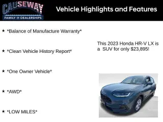 Honda HR-V 2023 AWD LX 4dr Crossover