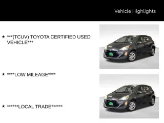 Silver Certified2016 Toyota Prius c Two