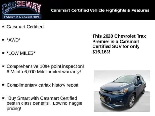 Chevrolet Trax 2020 AWD Premier 4dr Crossover