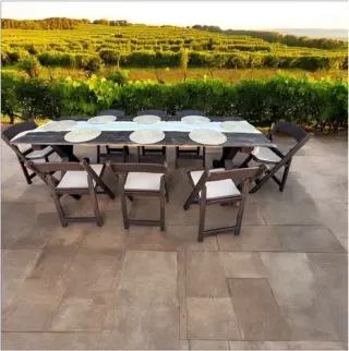 Jumpers, farm tables for rent