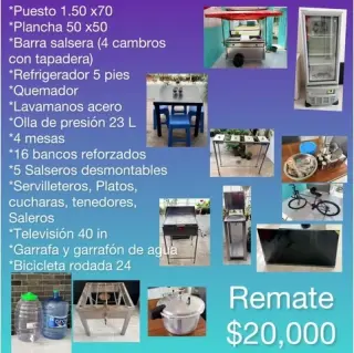 Remate por cierre de taqueria
