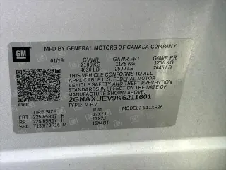 Chevrolet Equinox 2019 4x4 LT 4dr SUV w/1LT