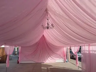 Toros mecánicos draping carpas
