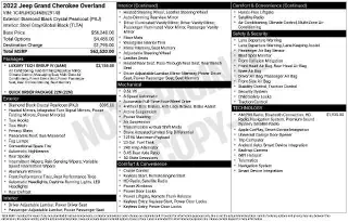 Jeep Grand Cherokee 2022 4x4 Overland 4dr SUV (midyear release)