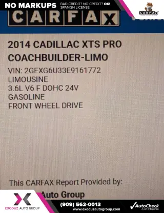 2014 Cadillac XTS Stretch Livery